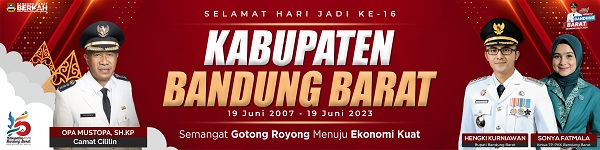 Camat Cililin Mengucapkan : Selamat Hari Jadi Ke-16 Kabupaten Bandung Barat